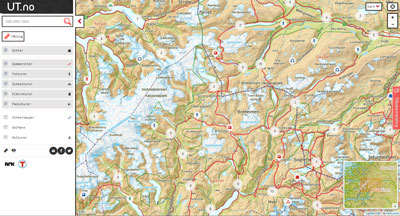 Topografische-Karte-Norwege