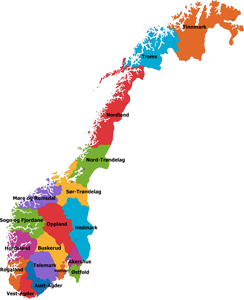 Provinzen von Norwegen