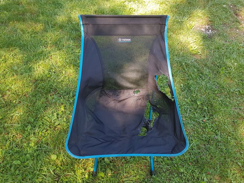 Helinox Camp Chair kaputt1 Langzeit Test